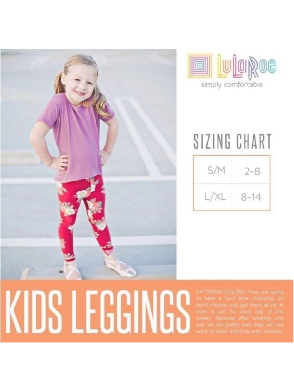 NEW!!! LuLaRoe Kids Holiday Leggings Size S/M Christmas Green Background